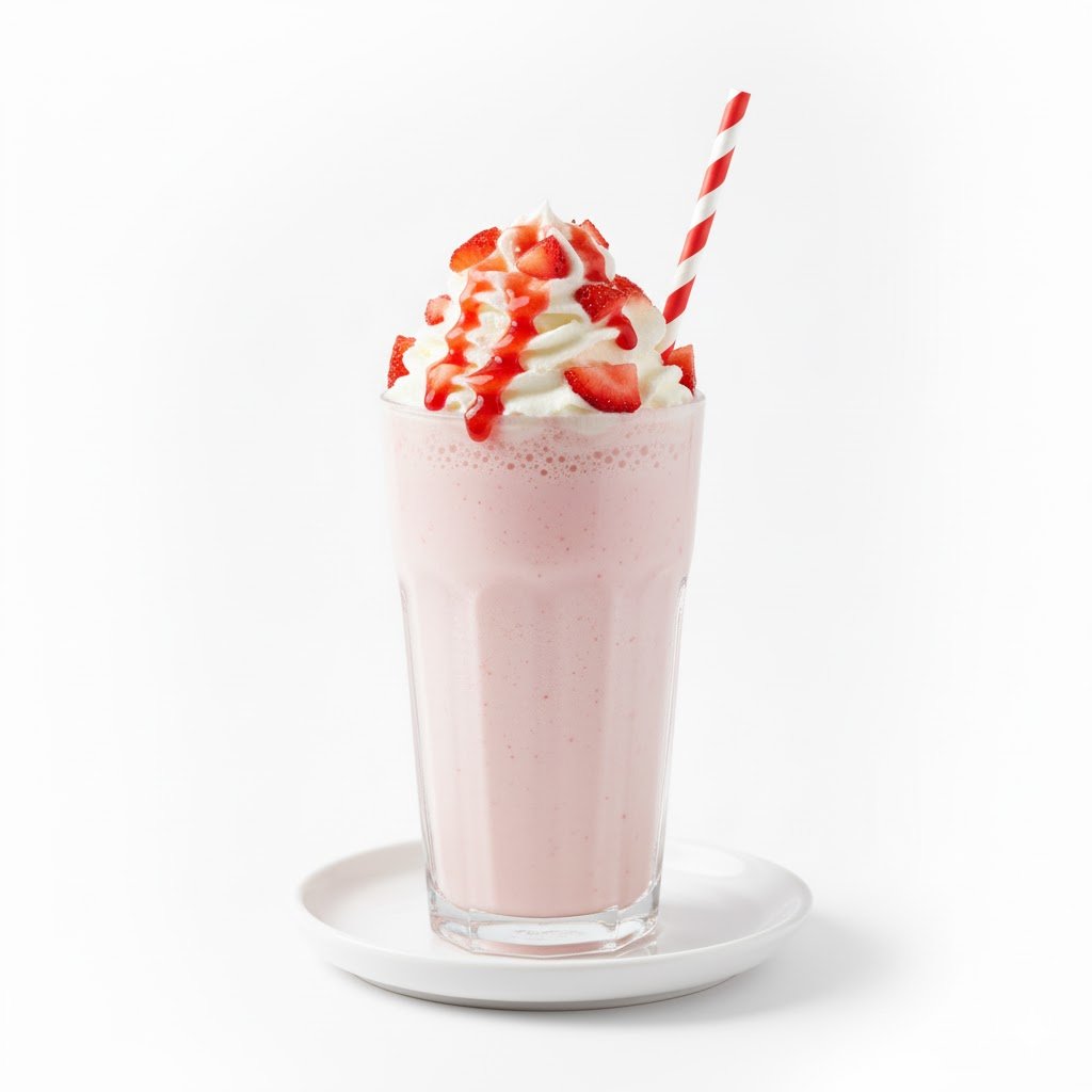 صورة ميلك شيك فراولة